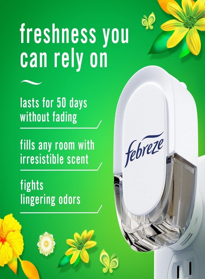 febreze معطر هواء فيبريز لمكافحة الروائح، رائحة نسيم القمر من غين، غين الأصلية، 0.87 أونصة سائلة. زيوت تعبئة، 4 تعبئات (2 من كل نوع) - Image 2