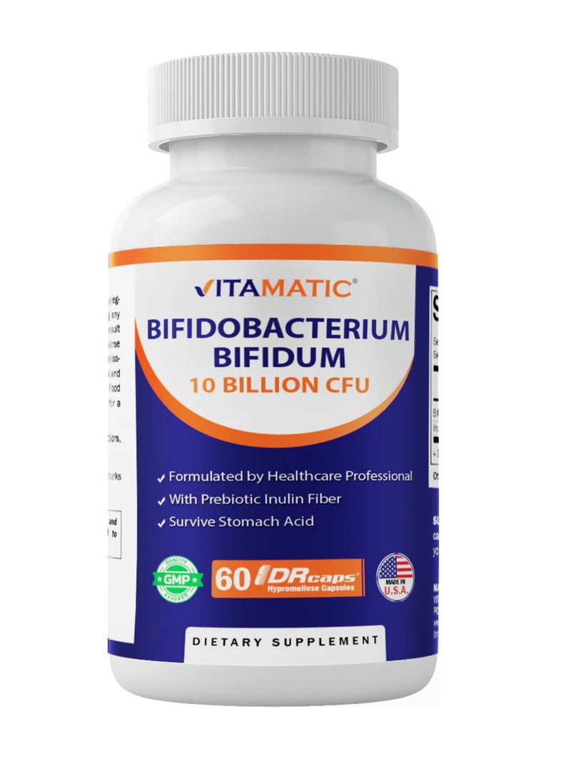 Vitamatic Bifidobacterium Bifidum  60 DRcaps® Hypromellose Capsules