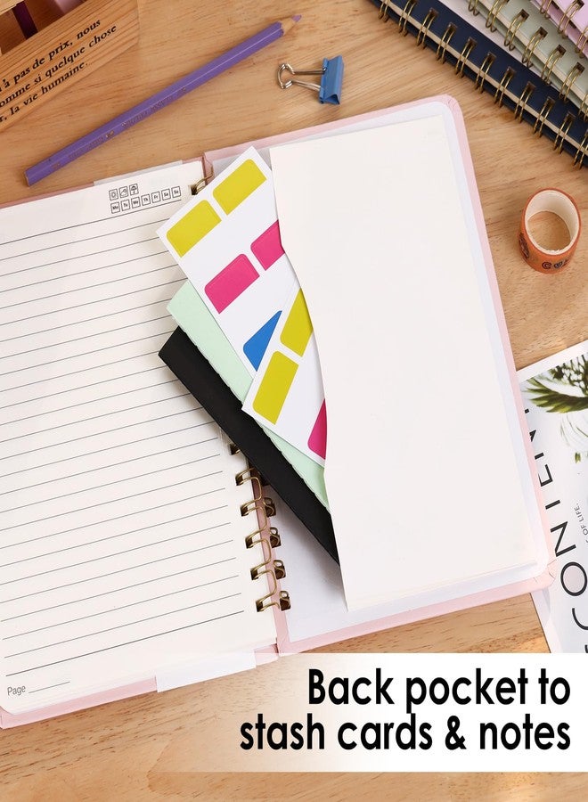 LABUK Hardcover Spiral Notebook for Women, A5 Lined Pink Journaling Notebooks for Work, 5.5 x 8in 160Pages Spiral Journal for Writing - Image 4