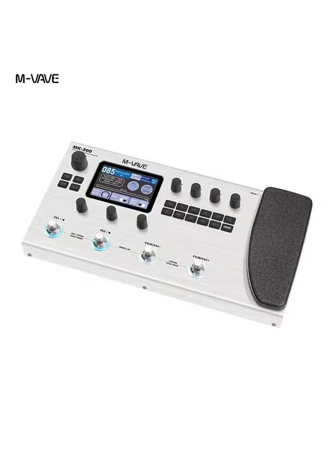 M-VAVE Electric Guitar/Bass Multi-Function Integrated Effector Rechargeable Built-in Drum Machine Phrase Loop Module Pedal - Image 2
