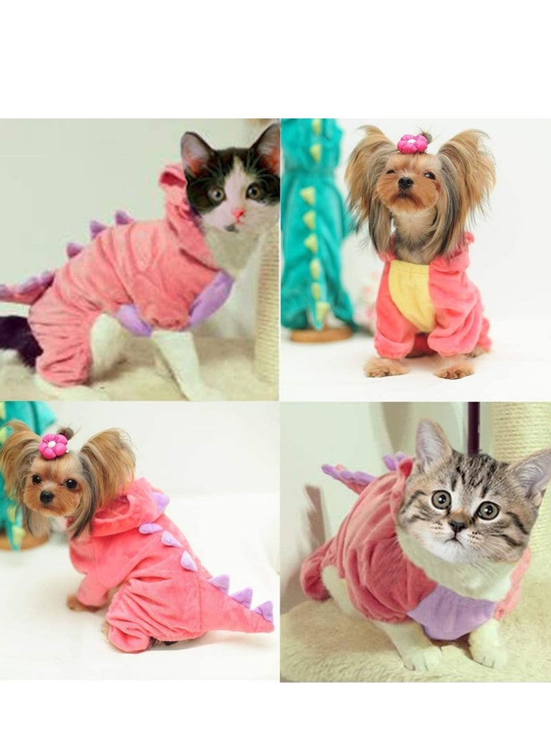 SYOSI Dog Cat Dinosaur Costumes Pet Costume Pet Cosplay Dress Funny Dinosaur Costume Pet Dinosaur Hoodie for Small Dogs  - Image 3