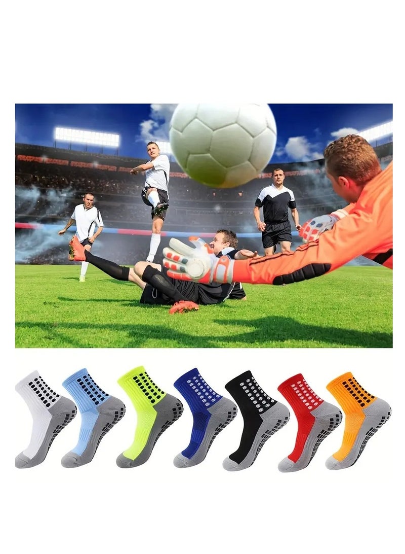 سبال 3 أزواج من جوارب كرة القدم للرجال مضادة للانزلاق ومضادة للانزلاق لكرة القدم وكرة السلة وقبضة رياضية - Image 4
