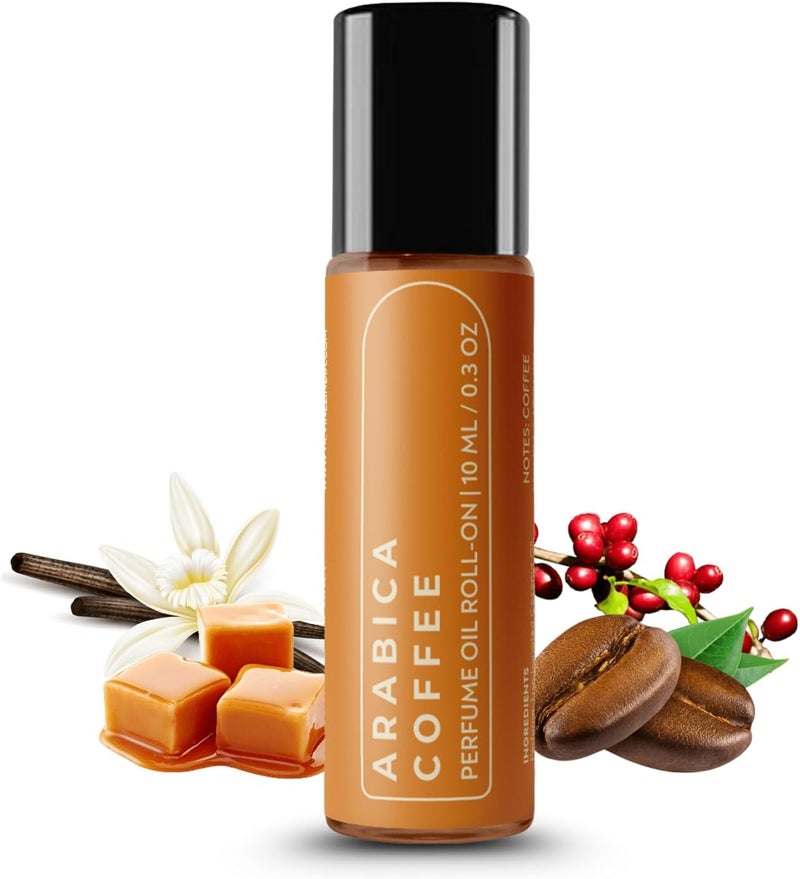 Devinez Arabica Coffee Perfume Oil Roll-On 10 ml (Pack of 1)- Pocket Perfume, Long-Lasting Scent (IFRA Certified) - Image 1