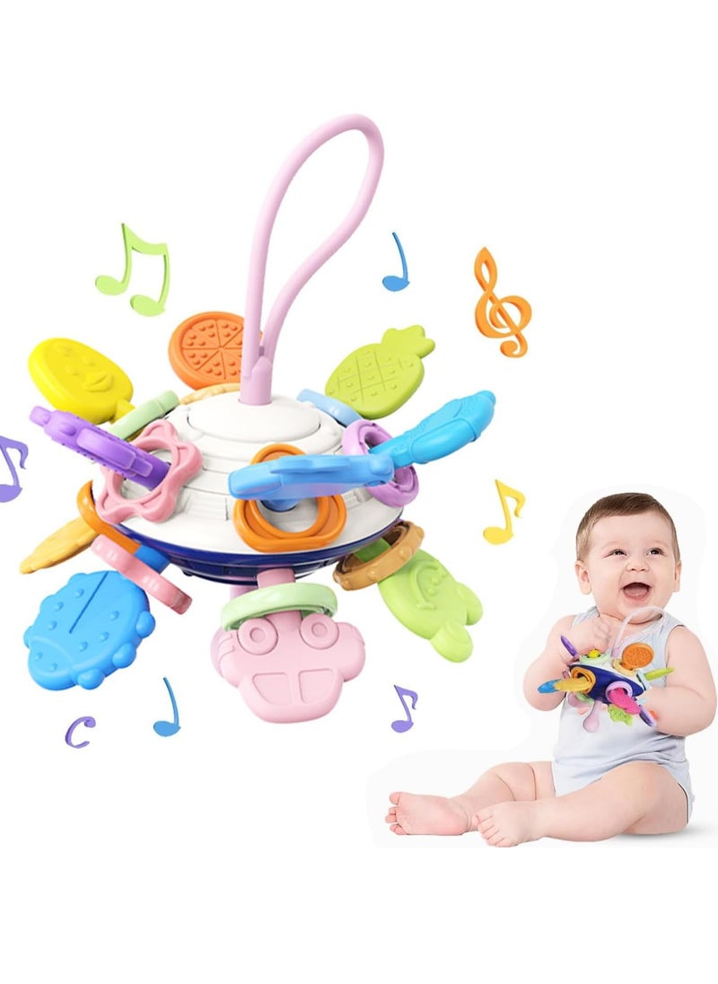 MUMS PLANET Montessori and educational toys for children 5*1 from Mums Planet, teething toys with silicone tips and rattles, a valuable gift for children  - Image 1