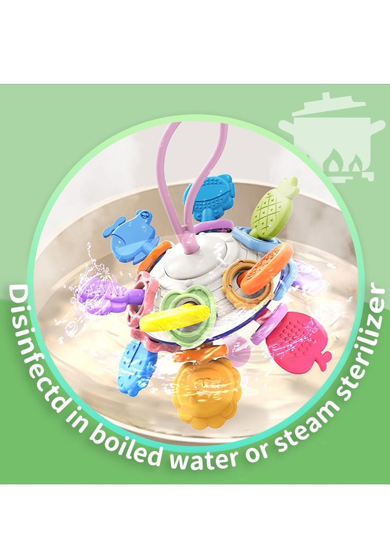 MUMS PLANET Montessori and educational toys for children 5*1 from Mums Planet, teething toys with silicone tips and rattles, a valuable gift for children  - Image 5