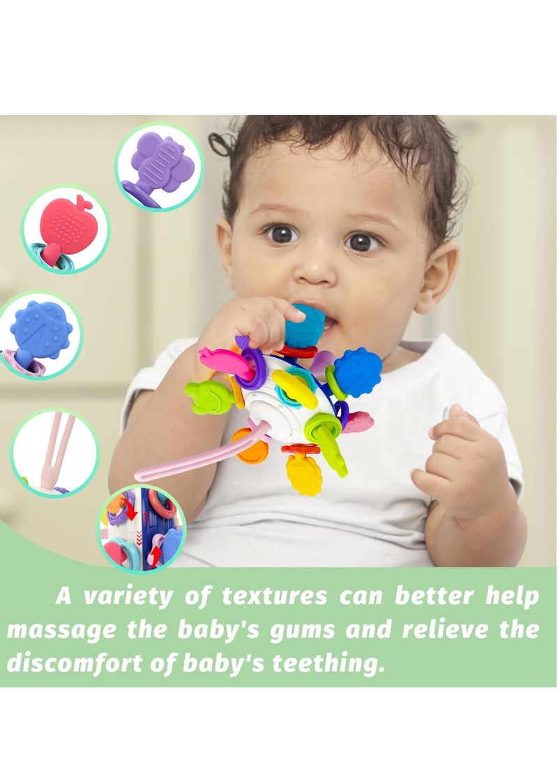 MUMS PLANET Montessori and educational toys for children 5*1 from Mums Planet, teething toys with silicone tips and rattles, a valuable gift for children  - Image 4