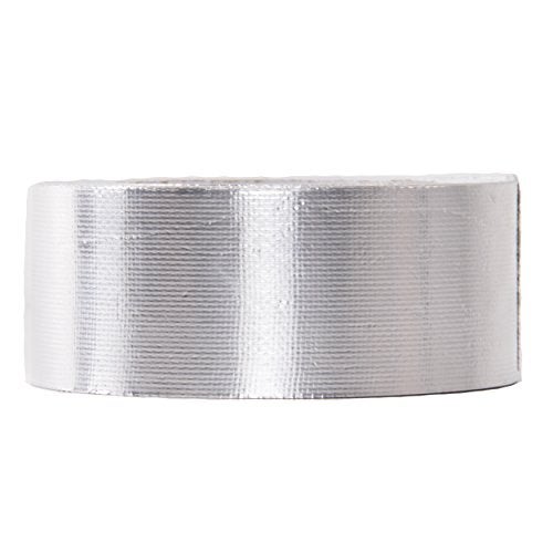 HiwowSport Fiberglass Aluminized Foil Heat Shield Thermal Barrier Adhesive Backed Heat Reflective Tape 2" x 82' Roll Silver - Image 2