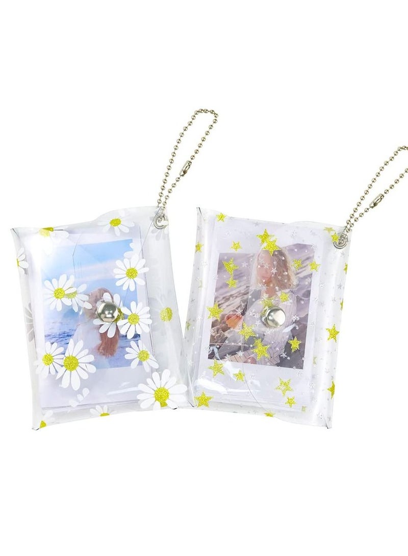 Y&D Photo Storage Bag for Fujifilm Instax Mini 11, Camera Square Wallet Envelope Accessories Holster Star Daisy (2PCS)  - Image 3