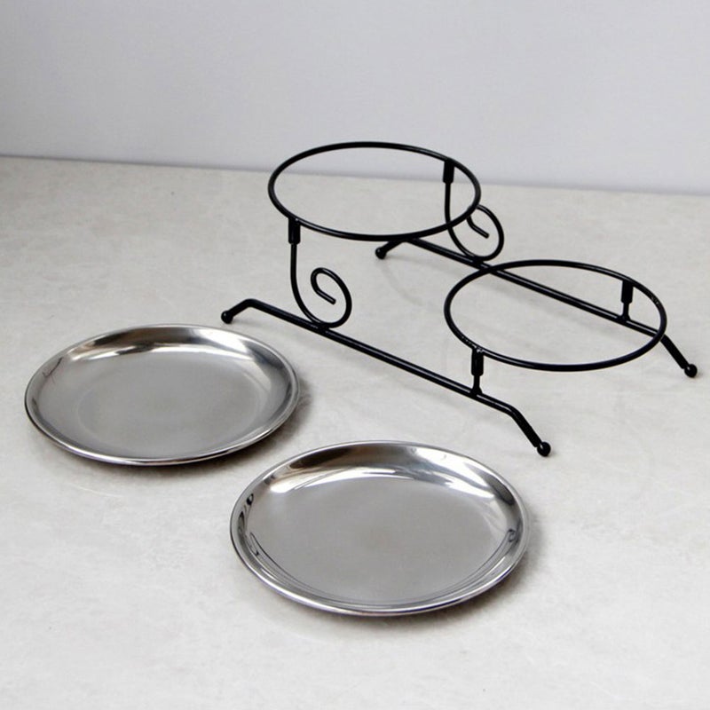 2 pcs Double-layer Cake Stand Detachable Cake Tray Fruit Stand Dessert Tray - Image 2