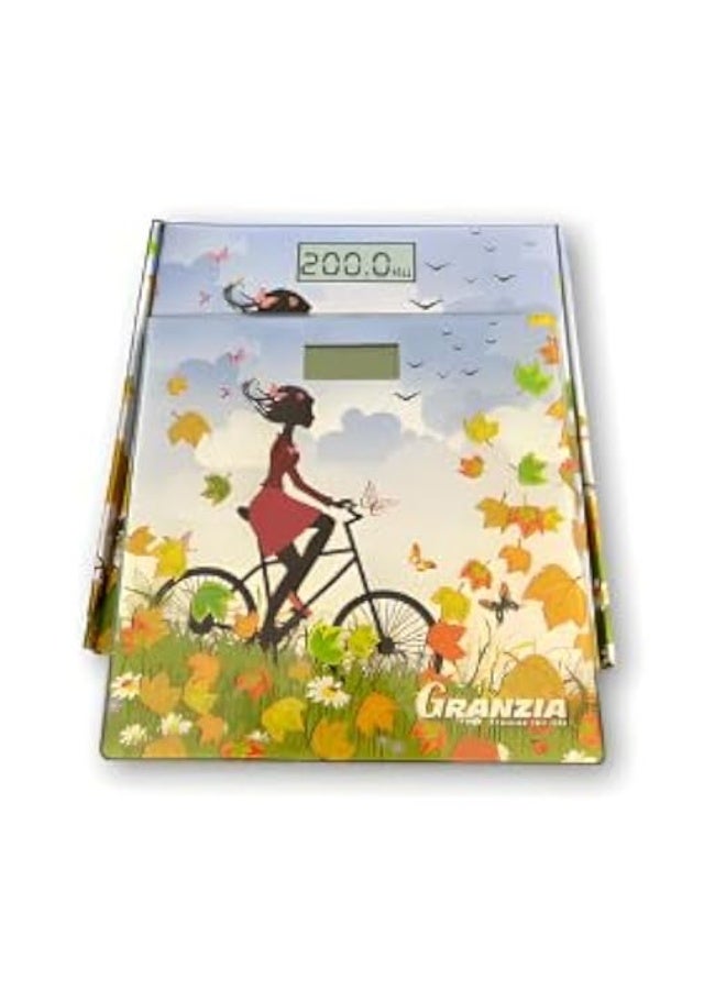 Granzia Granxia Splash "Autumn Vibe" Digital Personal Scale – Up to 200 kg, Multi-Color