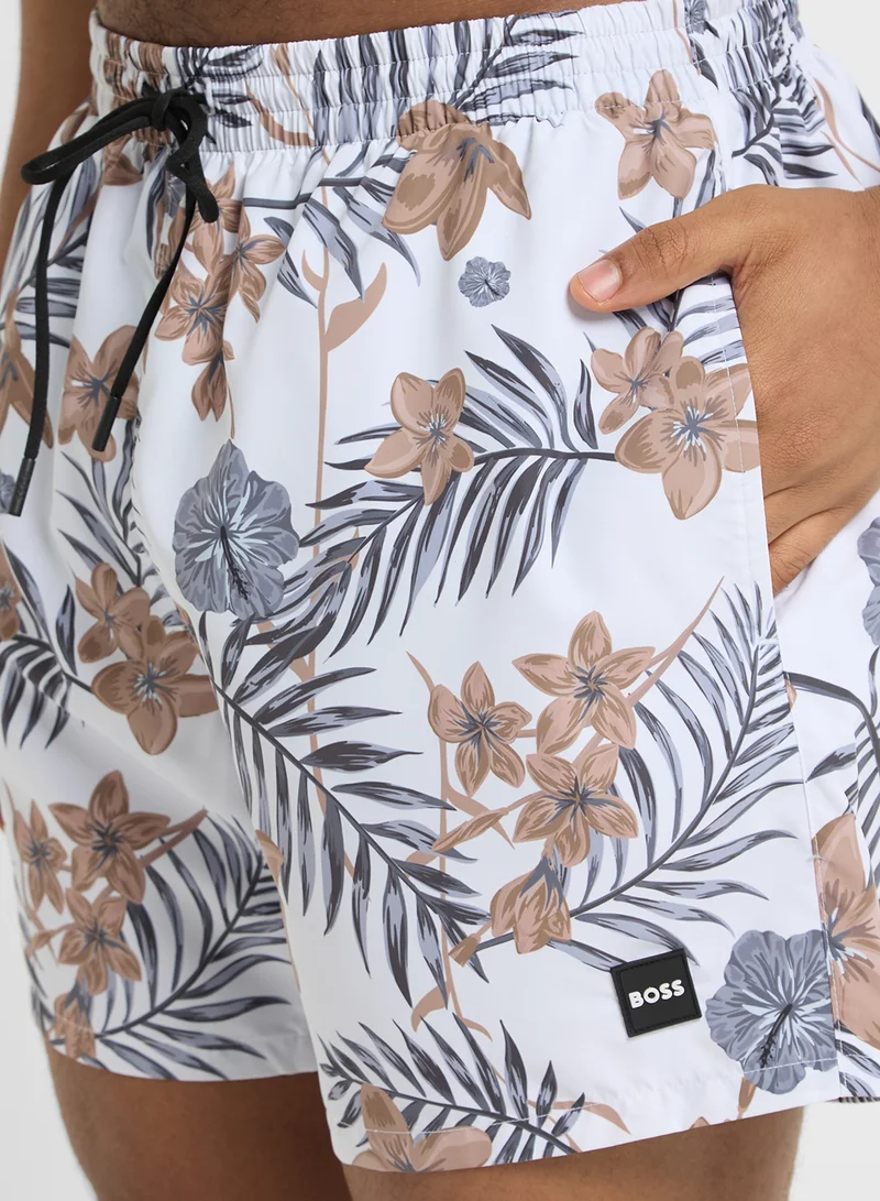 BOSS Drawstring Swim Shorts