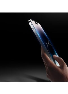 Blue Sky Professional Screen Protector for iPhone 15 Plus 6.7 inch [Black Edge] [Secondly Strengthened Tempered Glass] Screen Border Blending Protective Film, Case Friendly for iPhone 15 Plus 6.7 inch  - Image 4