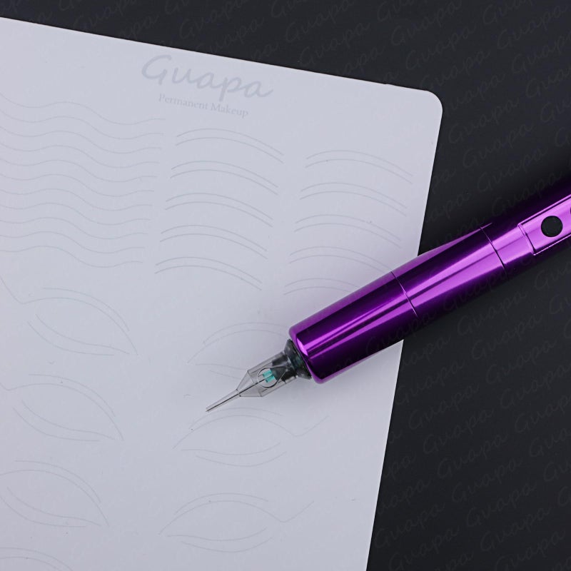 MARLLOGIVA 2pcs White Permanent Makeup Practice Eyeliner Skin Silicone Latex Eyes Silicone Practice Mat Template for Precision Training (White Skin) - Image 5