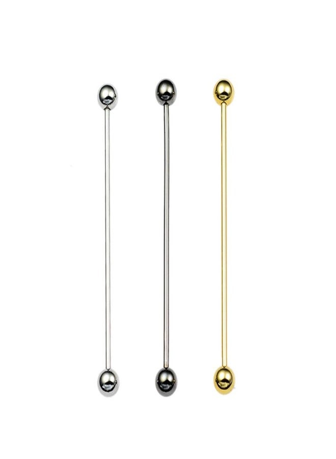 zaoalife 3pcs Brass Shirt Collar Bar Tie Pins, Collar Pin Collar Bar, Necktie Pins Clip Clasp Lapel Stick Brooch, for Men Wedding Business - Image 1
