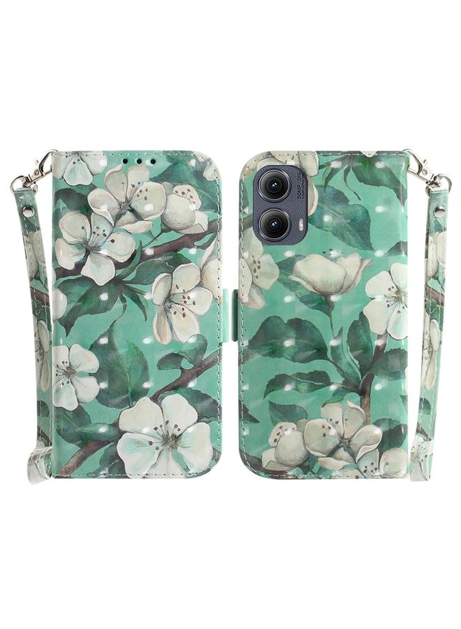 إيروريكس جراب لهاتف موتورولا إيدج 2024، جراب جلدي ملون ثلاثي الأبعاد قابل للطي - Image 1