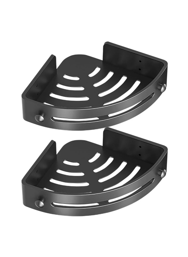 عام منظم دش زاوي، رف دش متعدد الوظائف، رف حمام مزود بأنبوب تصريف مجوف، رف دش، رف دش مضاد للصدأ للبانيو، ملحقات. - Image 1