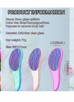 Excefore New Bleame Crystal Hair Eraser, Magic Wing Crystal Hair Removal, Exfoliation Painless Hair Removal Tool for Men & Women,Soft Silky Skin Full Body Hair Removal  - Image 4
