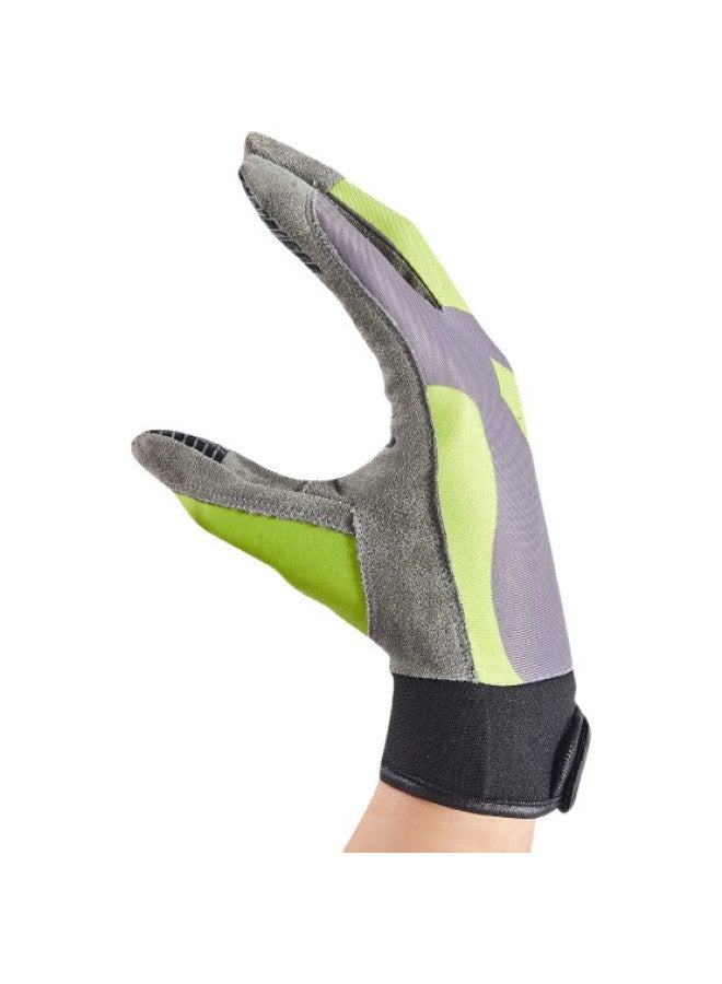 Joma Frisbee Gloves For Men And Women, Full-Finger Professional Extreme Outdoor Anti-Callus Non-Slip Training Sports Gloves, Green-Gray, M - Image 3