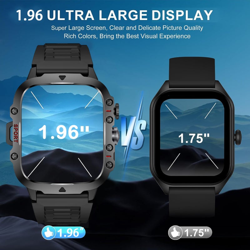 Smart Watch Bracelet: Khaki, VC30F Heart Rate Monitor, BT 5.2 Call Function - 45-Day Long Standby, IP68 Waterproof Smart Bracelet for Android Phones, Men, Women Fitness & Daily Use - Image 3