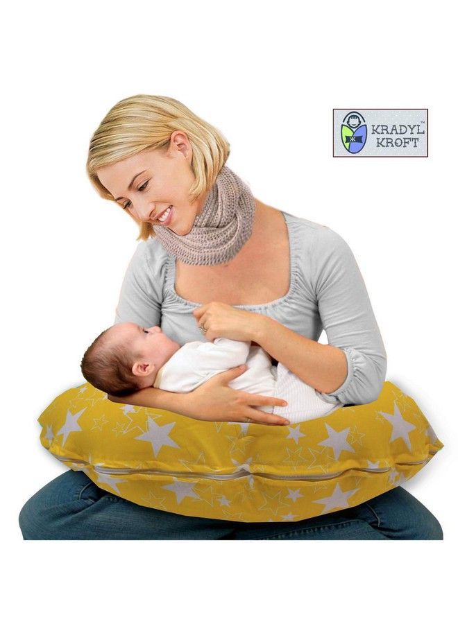 Kradyl Kroft وسادة تغذية الأطفال 5 في 1 مع غطاء قابل للفك - Image 4