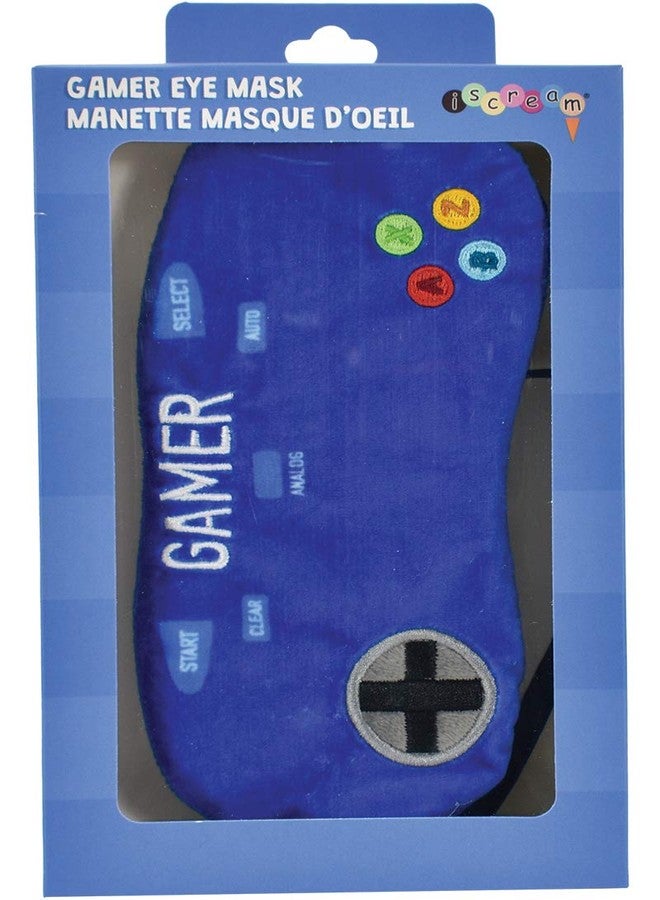 iscream Soft Comfort Satin-Lined Plush Pull-On Boys Sleep Mask, Video Gamer - Image 3