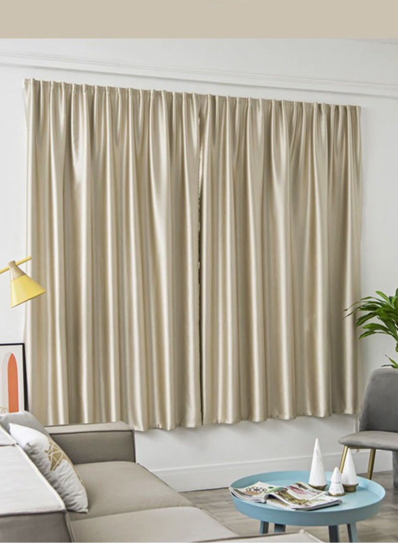 Velcro High Blackout Curtains, 1 Panel Without Rods and Thermal Insulated Window Curtains for Bedroom and Living Room - Image 5