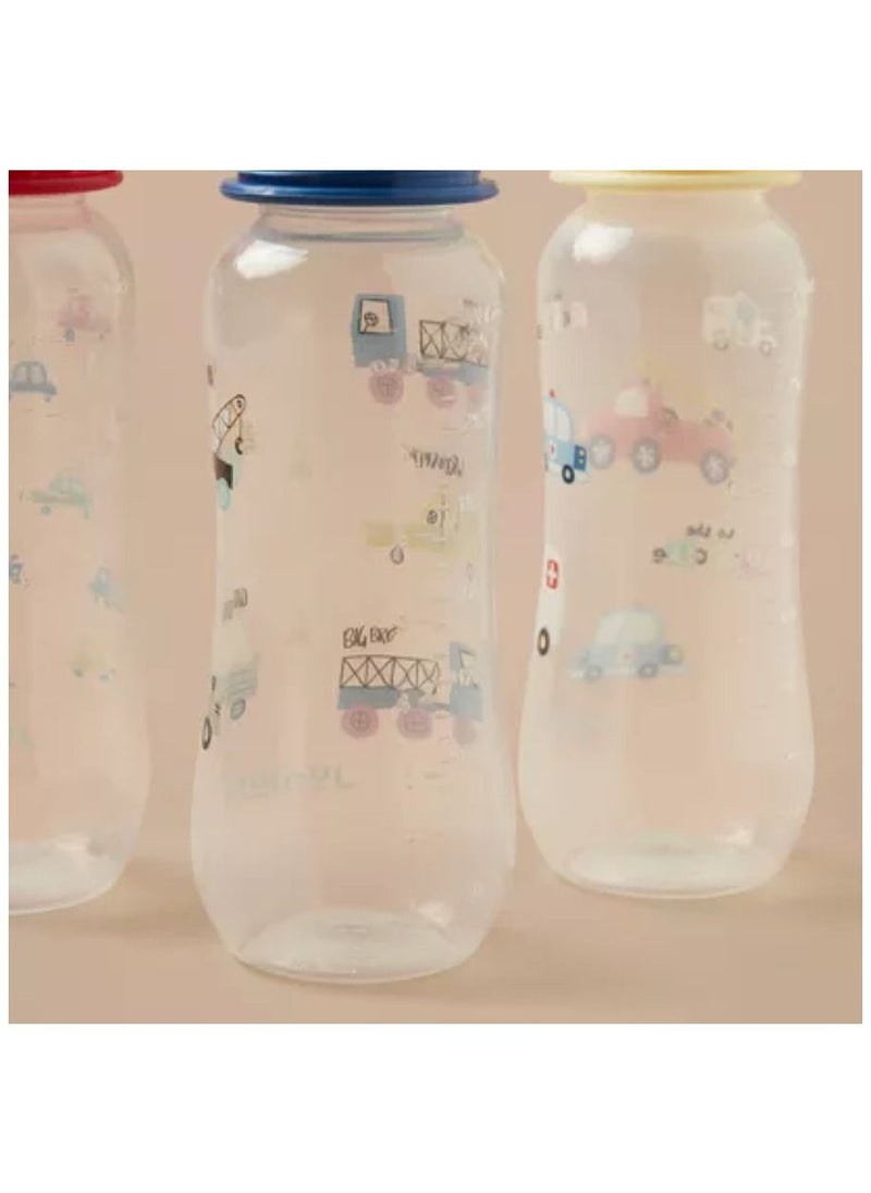 JUNIORS Printed Feeding Bottle Set 3-Piece 250 ML  - Image 3