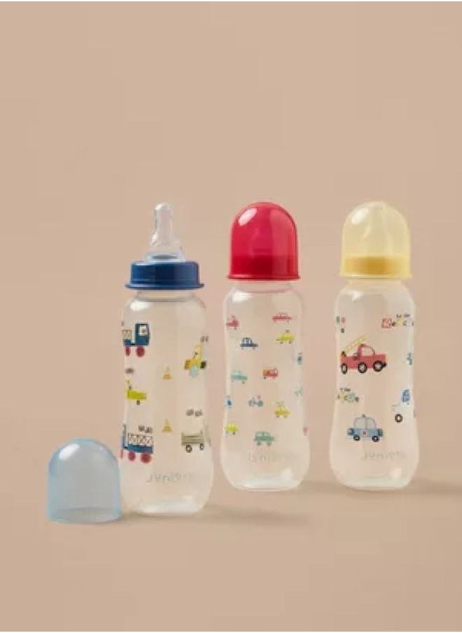 JUNIORS Printed Feeding Bottle Set 3-Piece 250 ML  - Image 5