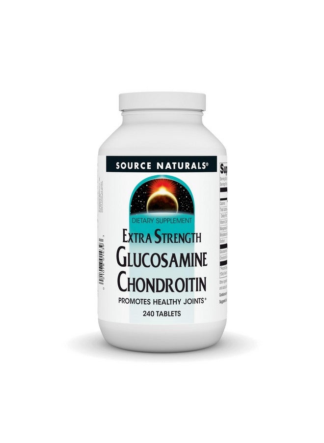 Source Naturals Extra Strength Glucosamine Chondroitin, Promotes Healthy Joints*, 240 Tablets - Image 1
