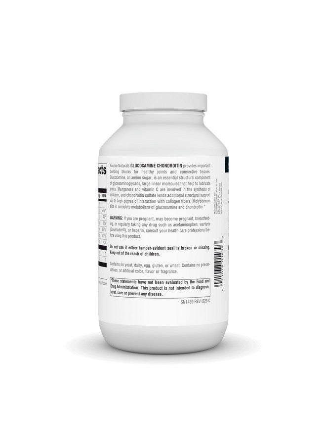 Source Naturals Extra Strength Glucosamine Chondroitin, Promotes Healthy Joints*, 240 Tablets - Image 3
