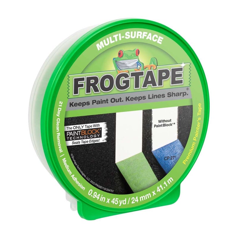 FROGTAPE Multi-Surface Painter's Tape - 0.94-Inch x 45-Yard Roll for Clean Paint Lines - Image 1