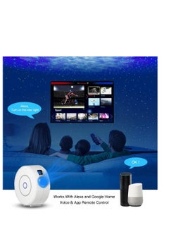 Generic Smart LED Star Projector Lamp, WiFi App Controlled, Works with Alexa and Google Home, Projects Nebula Cloud Dual Light Effects, Ideal for Home and Gaming Rooms  - Image 4