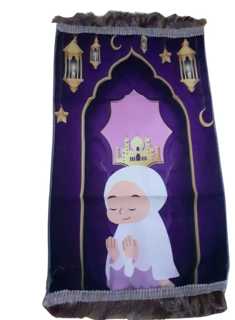 سجادة صلاة للاطفال - متعدد الالوان و الاشكال  - قد يختلف التصميم.  - Image 1