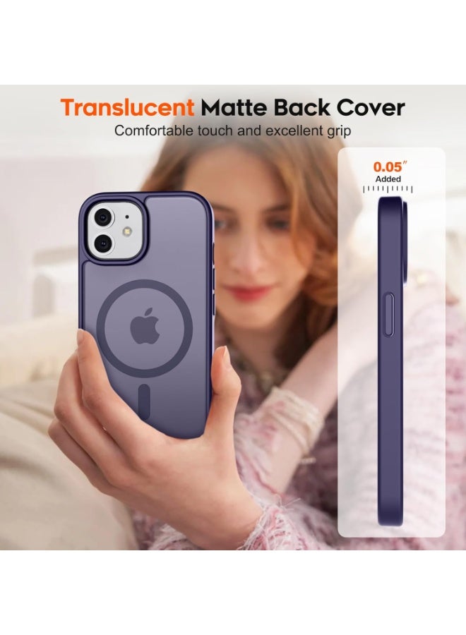 ACLIX Magnetic Case for iPhone 11 6.1-Inch Compatible with MagSafe, Translucent Matte Back Slim Shockproof Phone Cover (purple) - Image 5