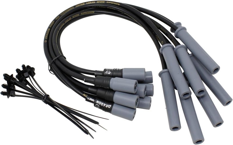 AIP Electronics DRAGON FIRE PERFORMANCE Ignition Coils with IRIDIUM Spark Plugs and 10mm Spark Plug Wires for 2010-2017 Ford F-150 SVT Raptor, F-250, F-350 6.2L V8 - Image 3