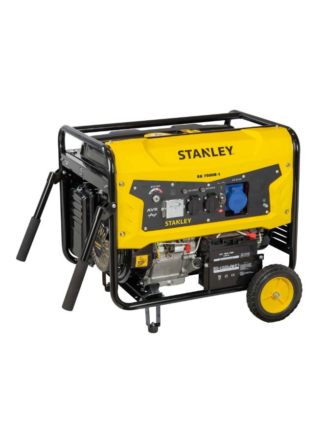 STANLEY Petrol Generator 7.0 KW Rated Power, Electric Start, AVR, 25L Fuel Tank - SG7500B-1 - Image 1
