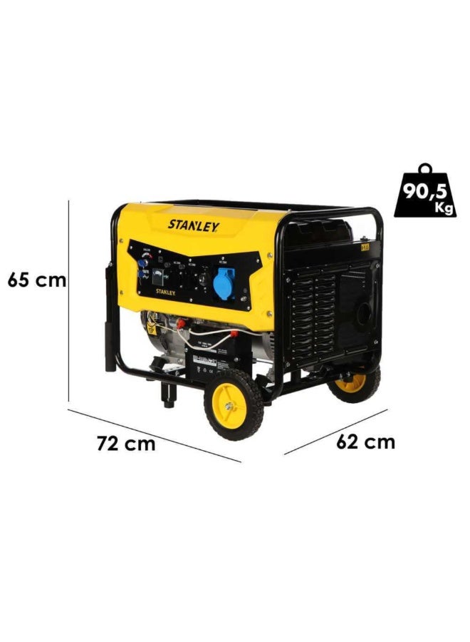 STANLEY Petrol Generator 7.0 KW Rated Power, Electric Start, AVR, 25L Fuel Tank - SG7500B-1 - Image 2