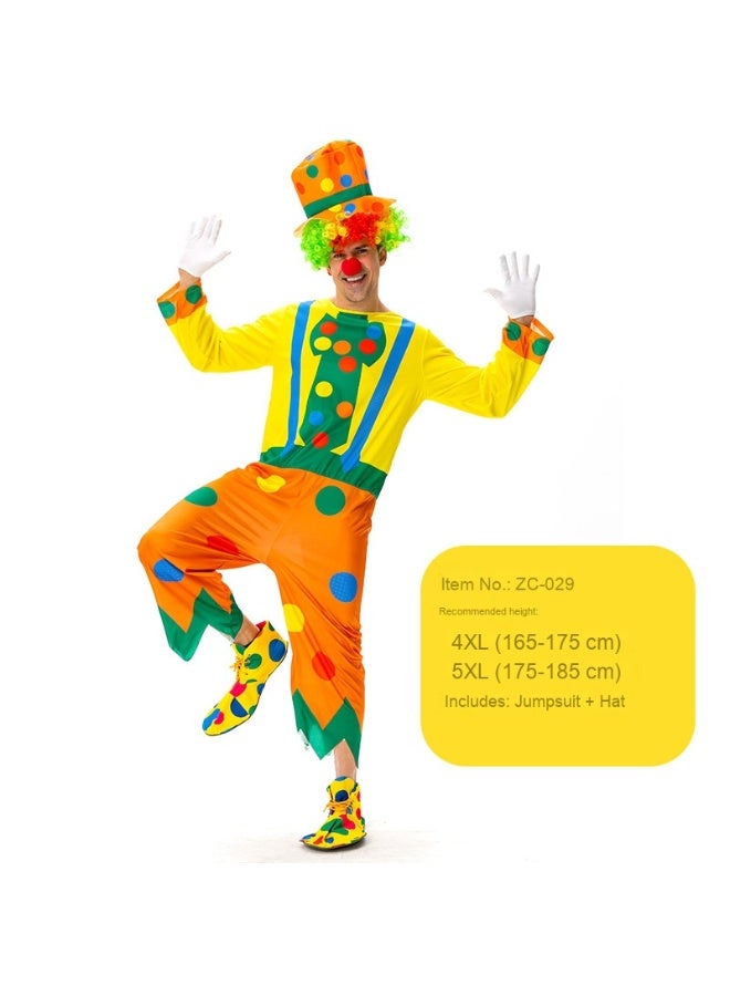 Loquat Adult Clown Costume - The Perfect Choice for Carnival Parties