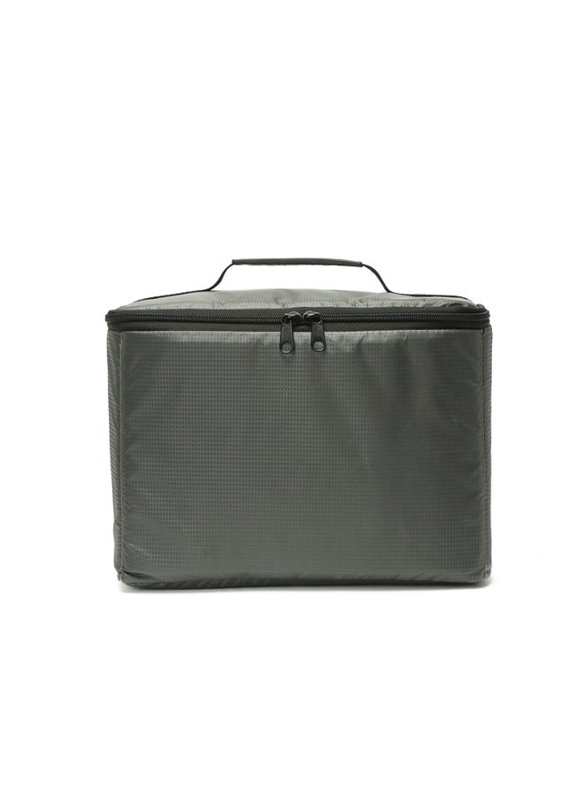 2023 Product SLR Camera Bag Waterproof Anti-shock Portable OxFord Cloth Luggage Velvet Liner Lens Bag In Stock-Color:Dark Gray Y02  - Image 1