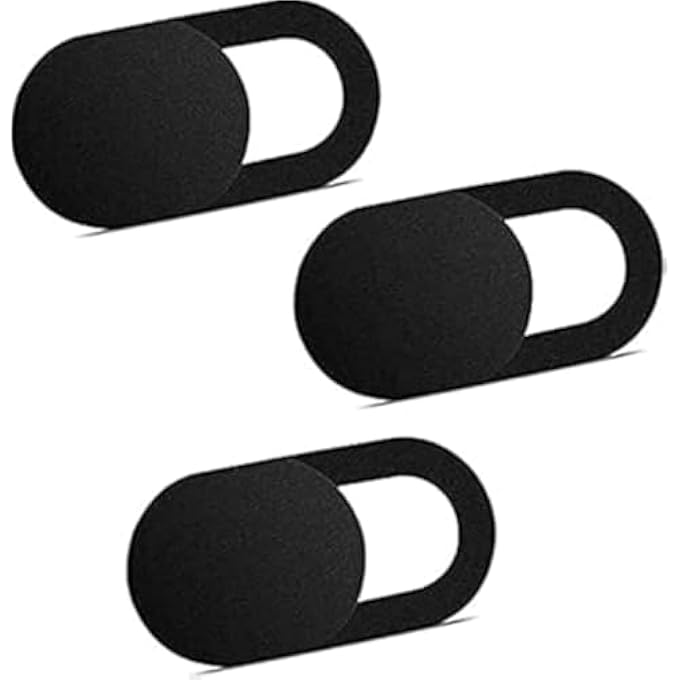 rayihni WEBCAM COVER, 3 PACK ULTRA THIN SLIDE WEB CAMERA COVERS FOR LAPTOP COMPUTER SMARTPHONE MAC IMAC MACBOOK, SLIDING BLOCKER COVER PROTECT YOUR PRIVACY - Image 1