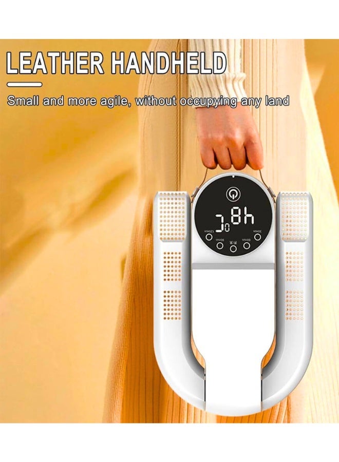 مجفف أحذية محمول مع مؤقت | مجفف أحذية كهربائي | مروحة حرارية سريعة الجفاف | تصميم قابل للطي والحمل، معقم بالأشعة فوق البنفسجية ومزيل للروائح لأحذية العمل وقفازات الشتاء - Image 2