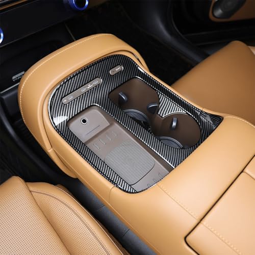Amzcar Compatible with Hyundai Palisade 2026 Accessories 7-Seater Center Console Cover Auto Console Gear Shift Central Water Cup Storage Box Trim (Carbon Fiber Pattern) - Image 1