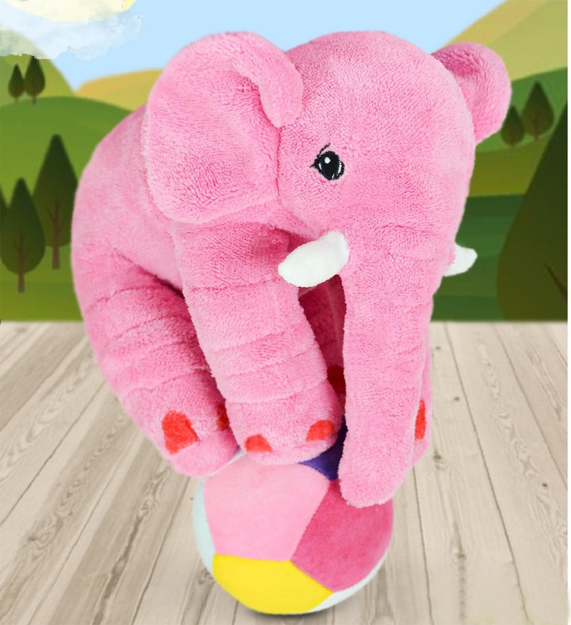 Özgüner Oyuncak Ozguner Toys Ozguner Sleeping Companion Gray Elephant 65 cm + Baby Soft Top - Image 3