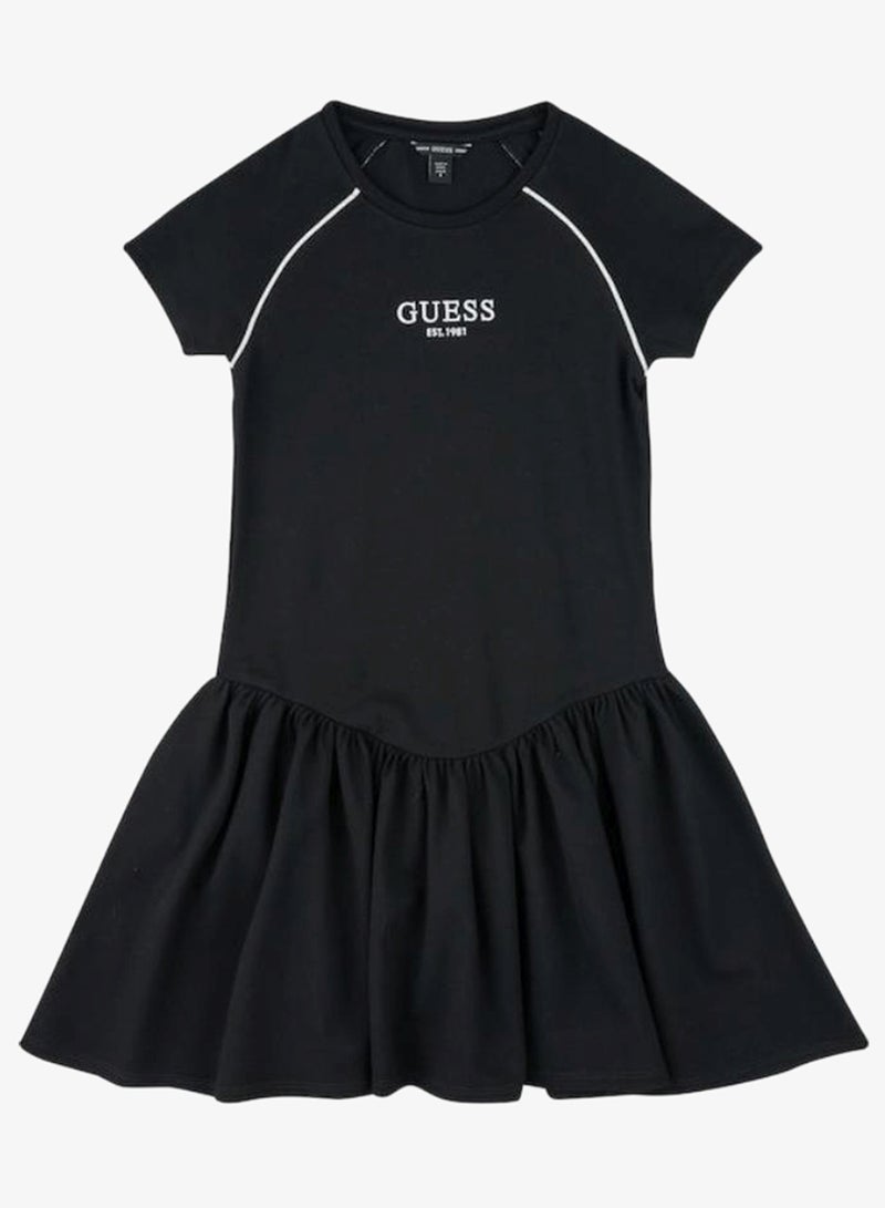 GUESS Youth Punto Milano Short Sleeve Mini Dress - Image 1