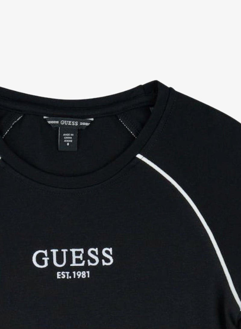 GUESS Youth Punto Milano Short Sleeve Mini Dress - Image 4