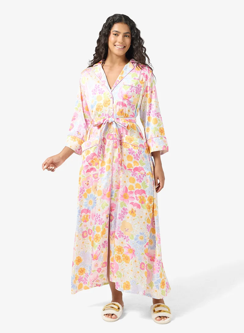 Floral Printed Robe