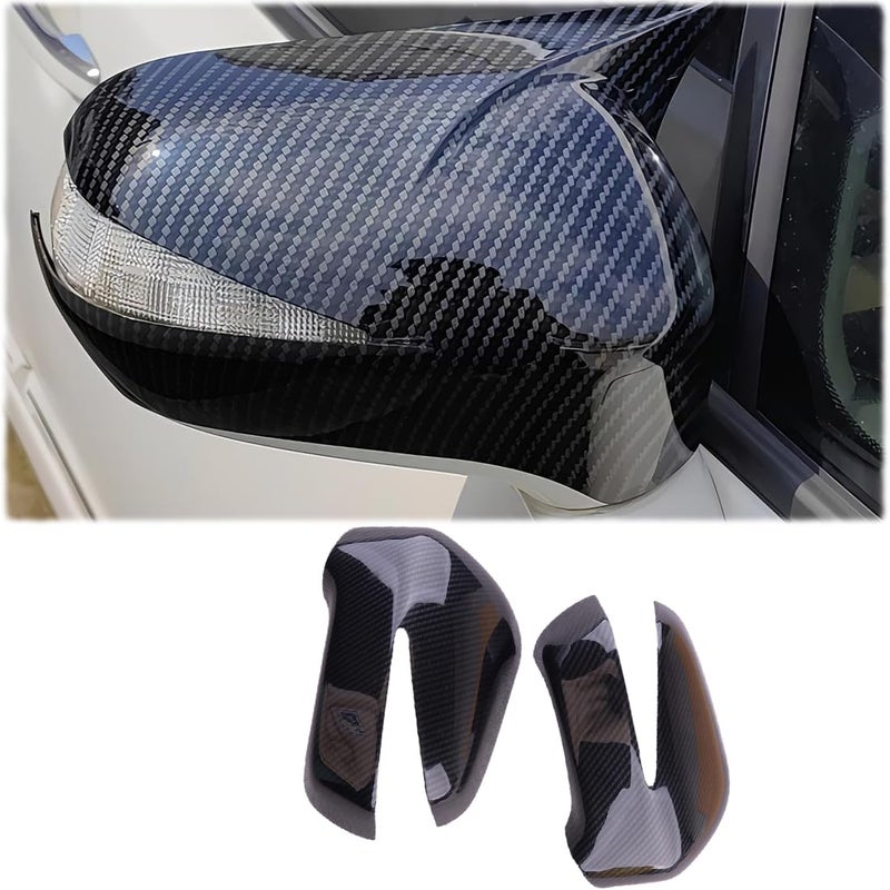 MUXEE 2Pcs New Rear View Mirror Outside Housing Wing Mirror Cover Cap for Honda Civic 20062011 ABS Carbon Fiber Sport Interior Accessories Mirror Cover with Turn Signal