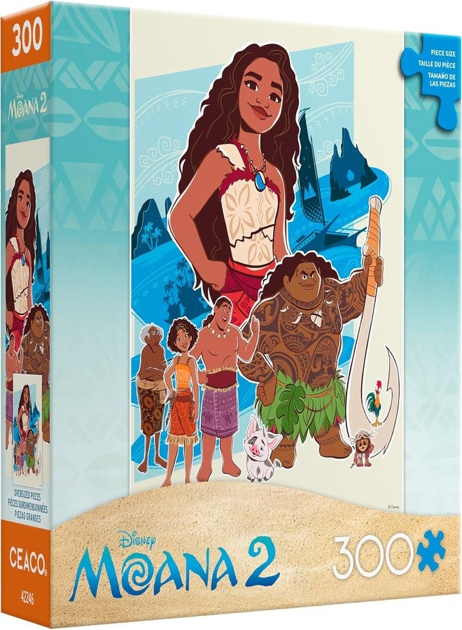Ceaco سيكو - ديزني - موانا 2 - رسم توضيحي للمحيط - 300 قطعة بازل كبيرة الحجم - Image 3