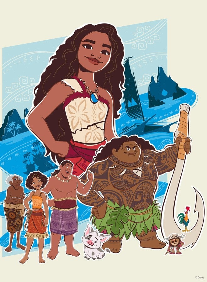 Ceaco سيكو - ديزني - موانا 2 - رسم توضيحي للمحيط - 300 قطعة بازل كبيرة الحجم - Image 1