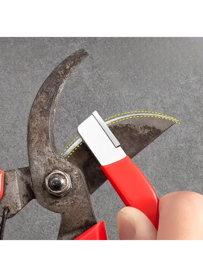 Professional Knife Sharpener with Tungsten Steel Red And Quartz Ceramic For Garden Shears Chef Knives And All Blades Home Improvement Tool - Image 2